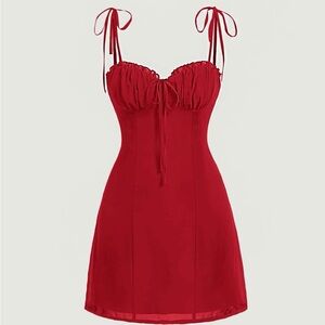 Elegant Red Women's Nightdress